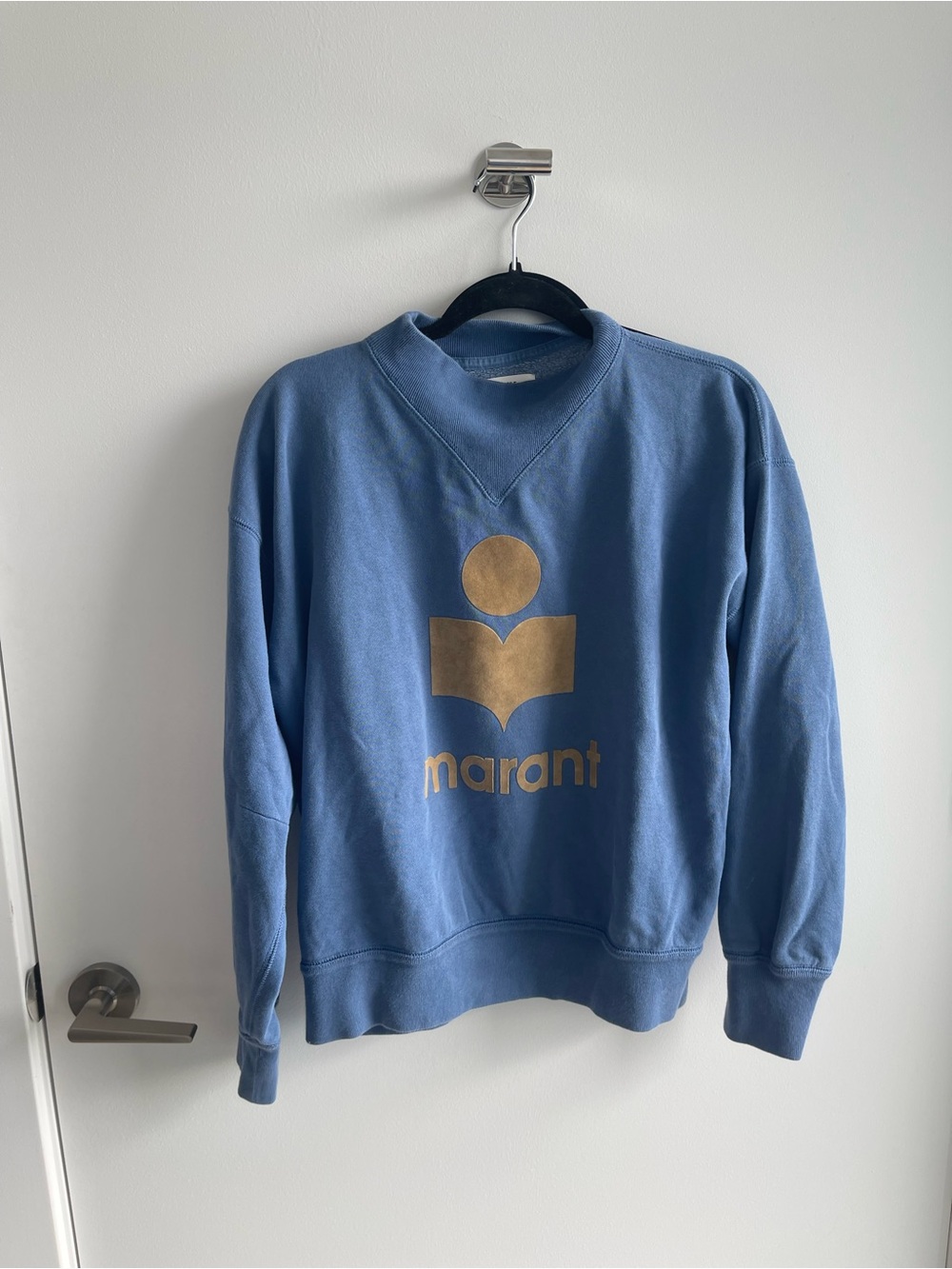 Isabel Marant Blue Logo Crewneck Sweatshirt